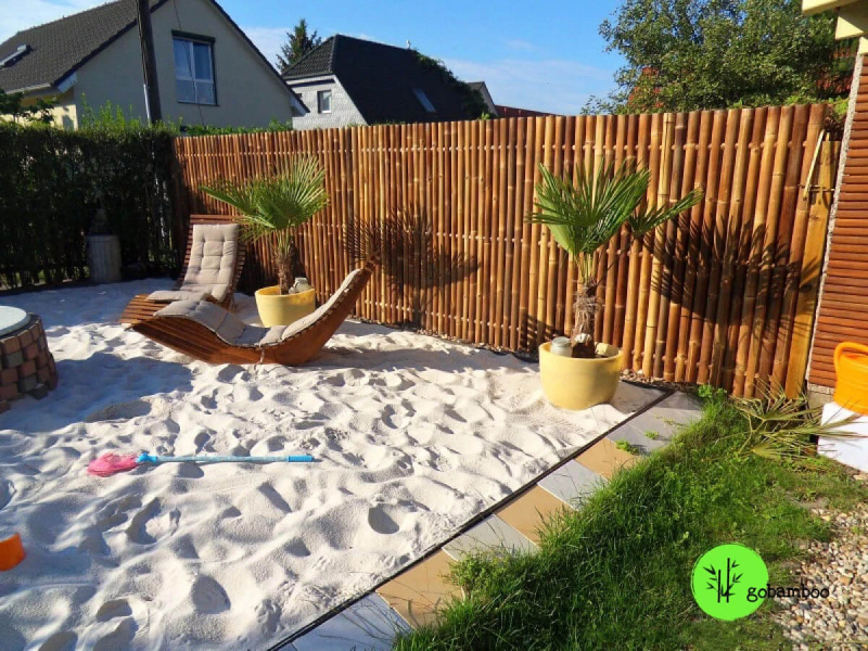 inspirace bambusový plot